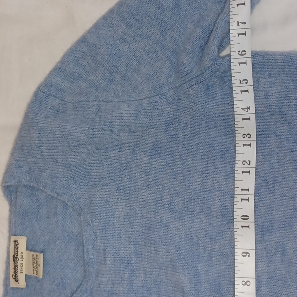 Eddie Bauer Wool Sweater light blue women's size small - Picture 5 of 13